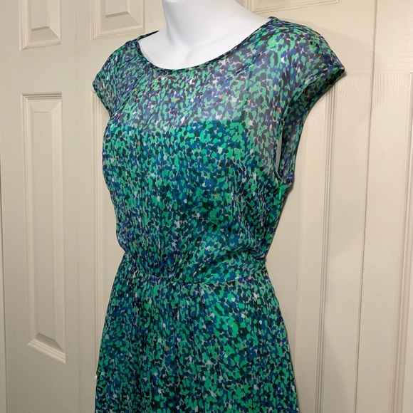 👗🌿 Green Spring Meadow J. Crew Dress - Picture 3 of 14
